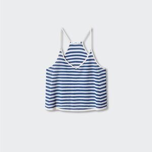Striped knit tank top by Mango
